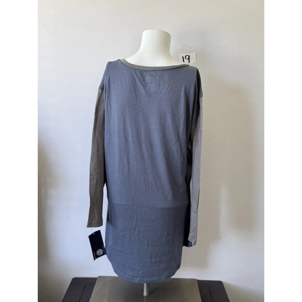 Minnesota Twins Womens XL NWT Long Sleeve Tunic Shirt Win Twins MLB Gray